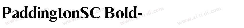 PaddingtonSC Bold字体转换